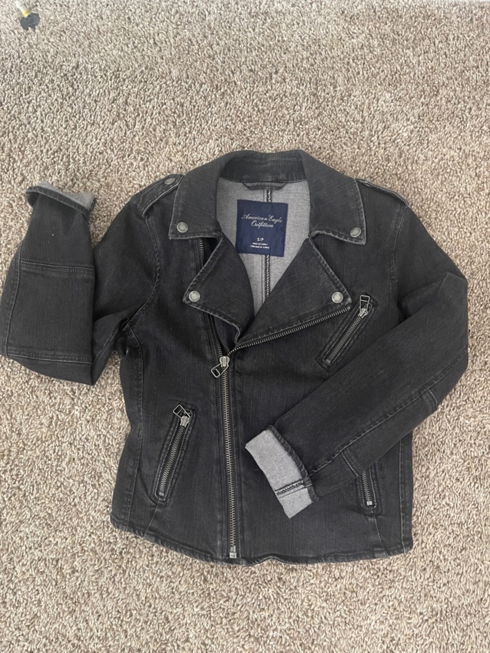 Woman’s American Eagle Outfitters Jean  Moto Jacket